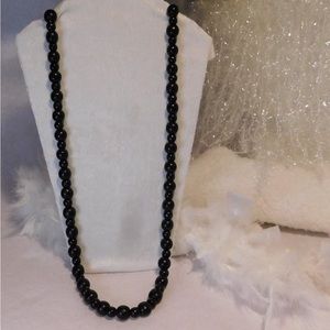 34’ wood bead necklace